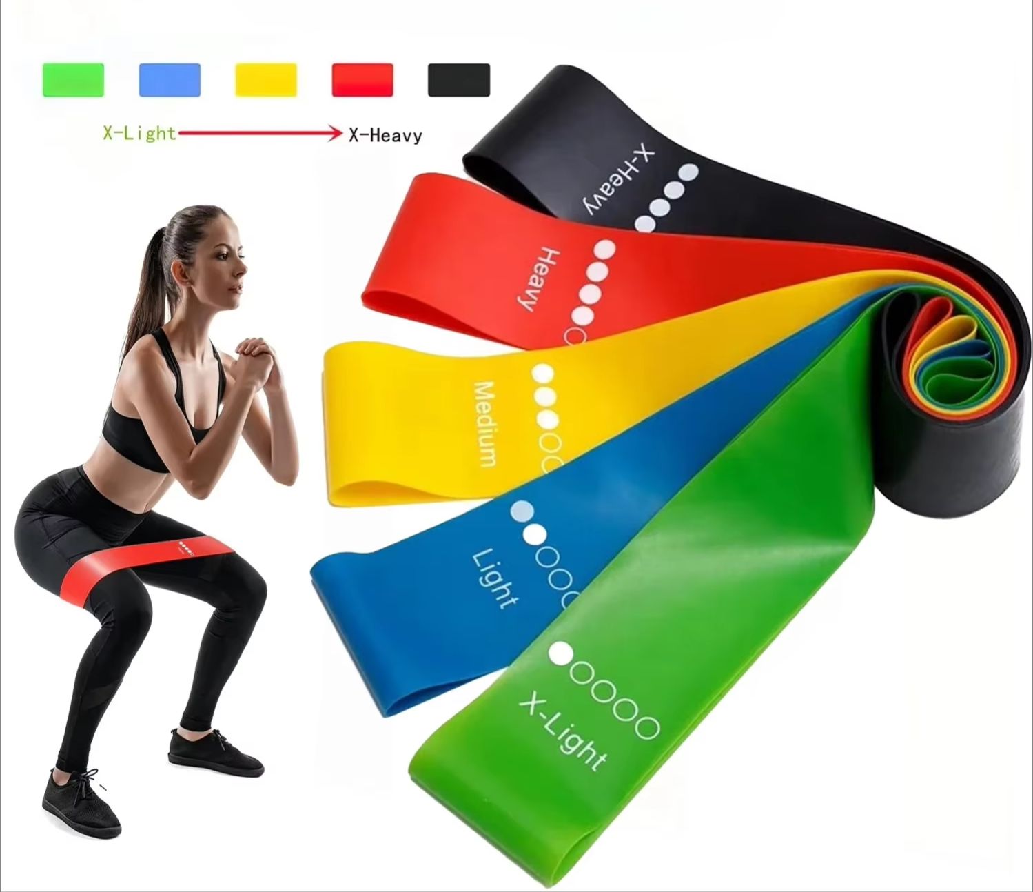 Crossfit Training Gear - Bandas de Resistencia de Goma de