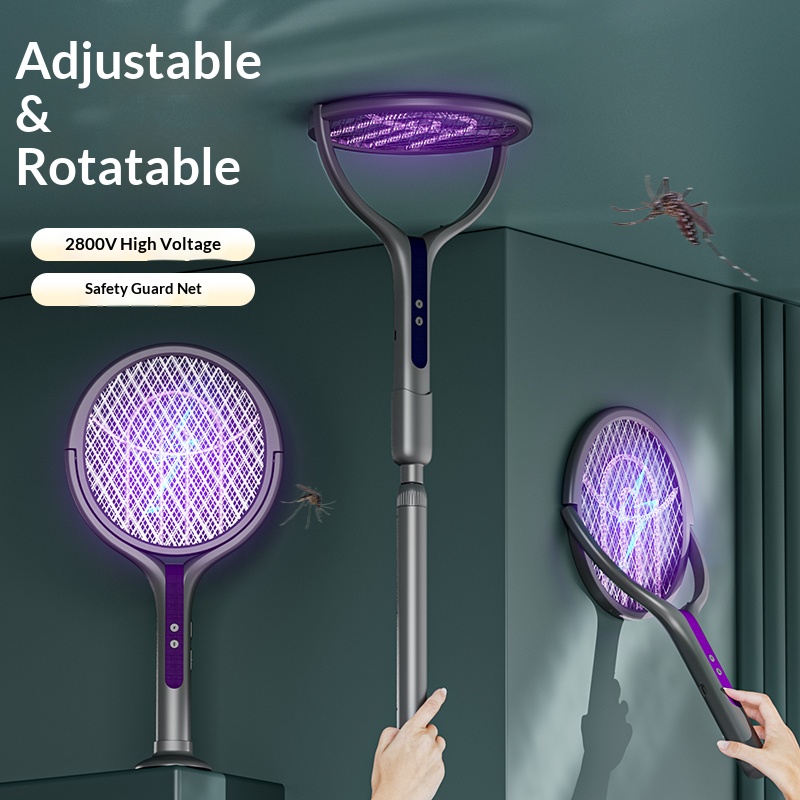 Head Racket Boom - Raqueta exterminadora de insectos con cabezal