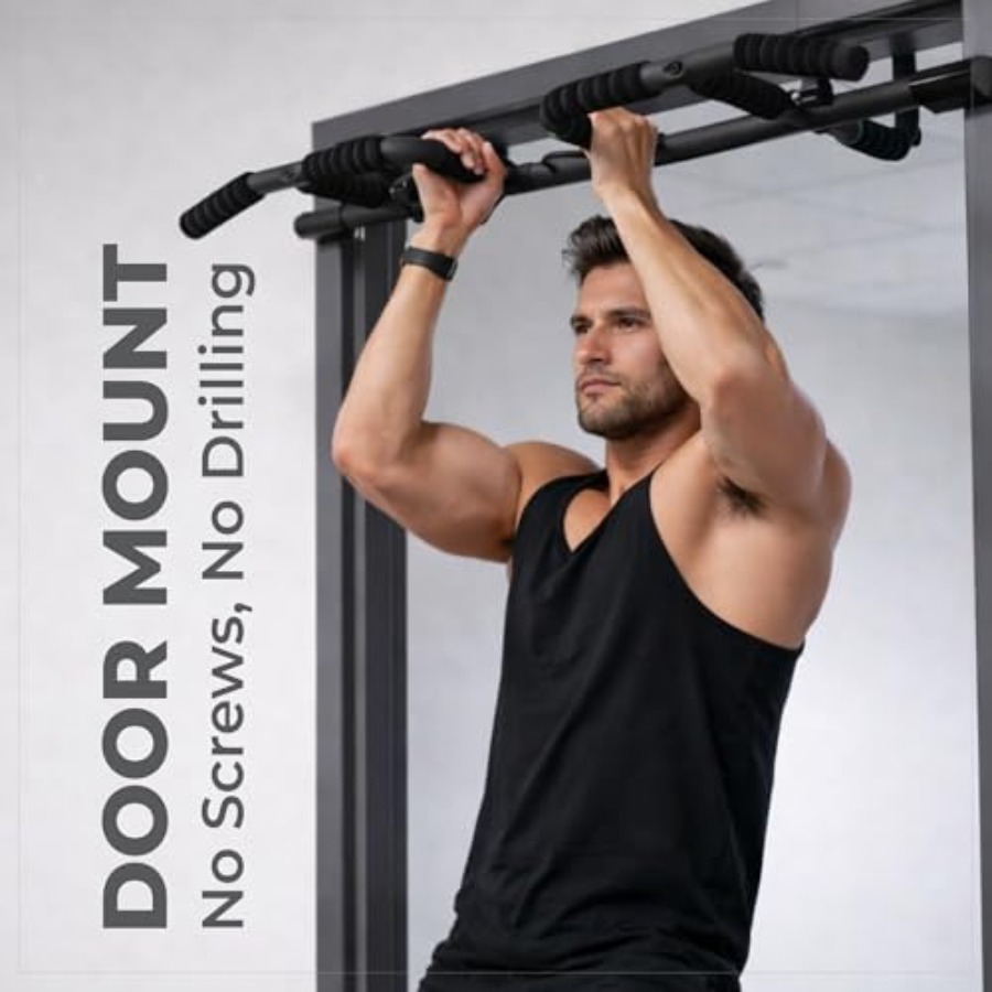 Barra de dominadas para puerta - Pull Up Bar Grip reseña y precio