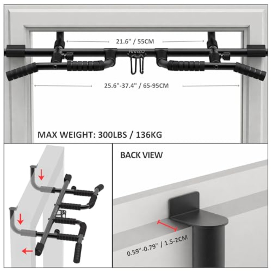 Barra de dominadas para puerta - Pull Up Bar Grip reseña y precio