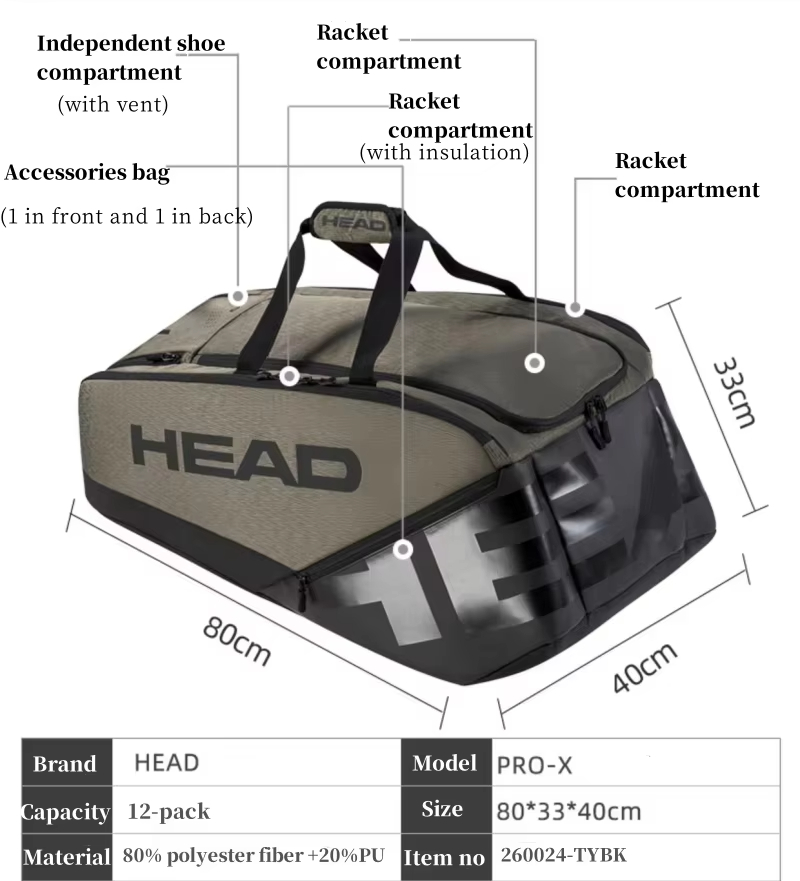 Bolsa para Raquetas de Tenis d - Head Racket Boom reseña y precio